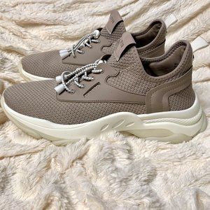 Steve Madden Myles Taupe Chunky Sneakers Comfortable Neutral Athletic Shoes 11M